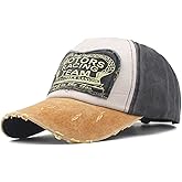 Elwow Men's Distressed Washed Cotton Baseball Cap Sun Hat Driver Cap Trucker Hiking Cap