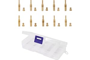 KIPA 10Pcs Carburetor Main Jet kit & 10Pcs Slow Pilot Jet for PWK Keihin OKO CVK PWM