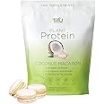 TRU Supplements Plant Based Protein Powder, BCAA, EAA, 20g Vegan Protein, 100 Calories, 27 Vitamins, No Artificial Flavors 25 Servings (Coconut Macaron)