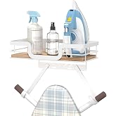 Ironing Board Hanger Wall Mount, T&amp;Y Shaped Iron Holder for Laundry Rooms | Space-Saving, Holds Iron &amp; Ironing Board, for Utility Room, Sewing Room, Closet, Home Decor and Storage, White