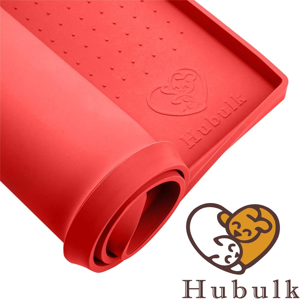 Hubulk Dog Feeding Mat,100% Waterproof BPA Free Silicone Pet Food and Water Bowl Placemat,Dishwasher - Image 4