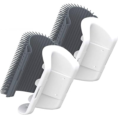 WWVVPET 3.0 Softer Cat Self Groomer Wall Corner Scratcher Catnip
