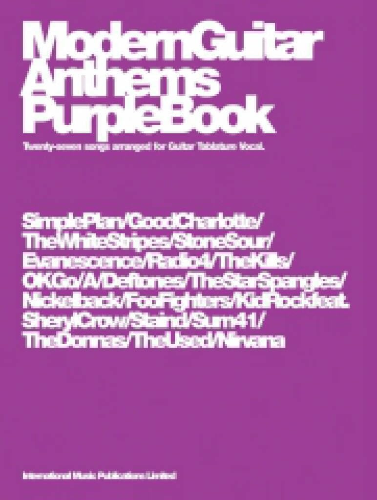 Modern Guitar Anthems: Purple Book: (Guitar Tab)