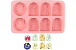 Ramadan Silicone Molds Eid Mubarak Soap Molds for Ice Cube, Sugar Craft Cake Decoration, Cupcake Topper, Polymer Clay, Eid Mu