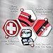 First Aid Kit (130 Pieces), GRM FDA Approved Compact Emergency Survival Kit with Waterproof Bag for Home, School, Office, Car, Travel, Sports, Hiking