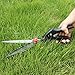 GARTOL Grass Shears Garden Clippers-180 Degrees Rotating Cutter Head, SK-5 Steel Blade, Garden Grass Scissors, Good for Trimming Various Grass and Light Hedges