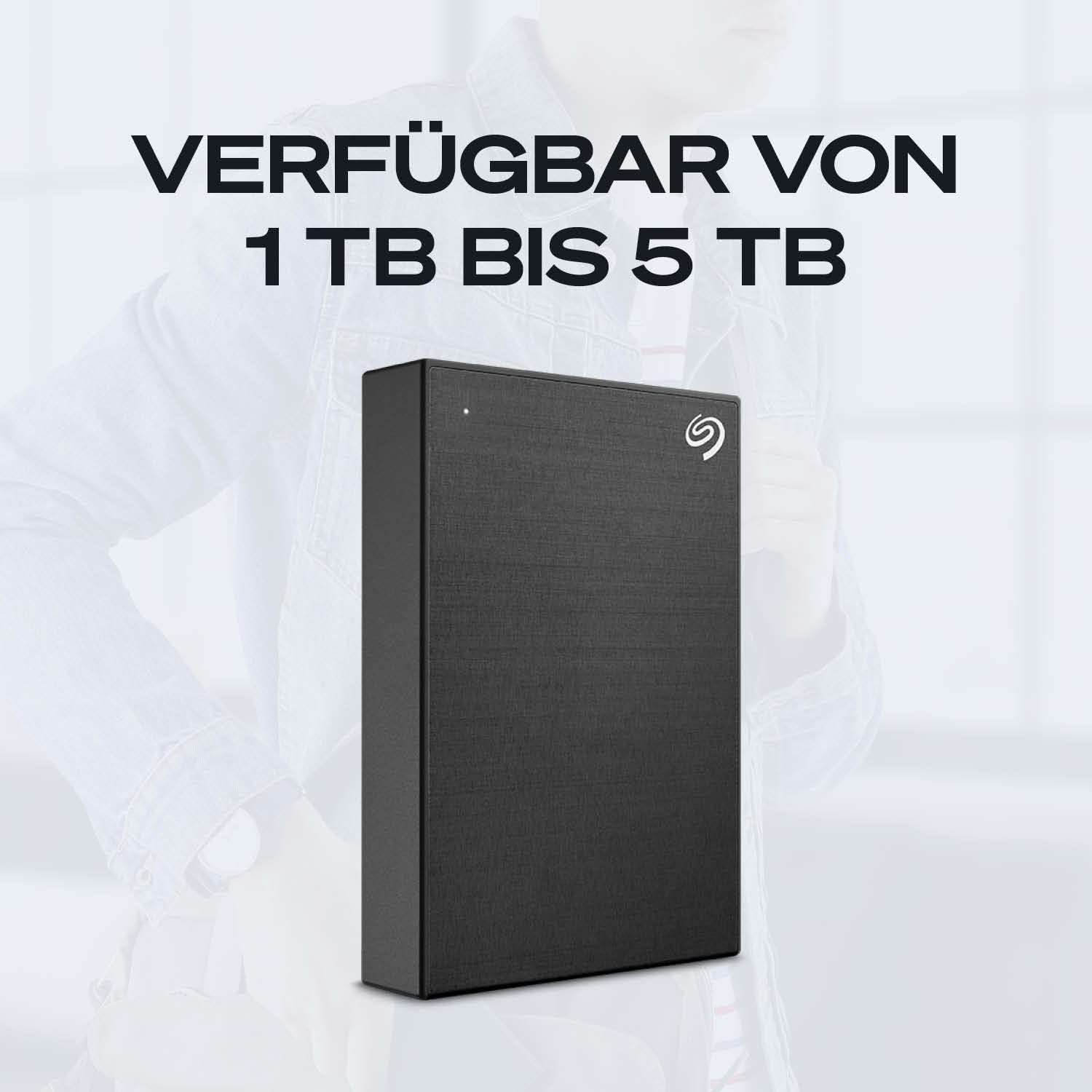 Seagate One Touch 5TB tragbare externe Festplatte, Hardwareverschlüsselung mit Kennwortzugriff, PC, Notebook & Mac, Xbox One & Series, PS4, PS5, USB 3.0, Space Gray, Rescue Service, STKZ5000404 8