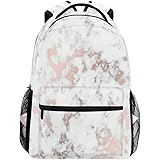 marble backpack rose gold