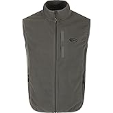 Drake Waterfowl Youths' Unisex Camp Fleece DY1080 Hunting Casual Anti-Pilling Moisture Wicking Zip Front Vest with Pockets