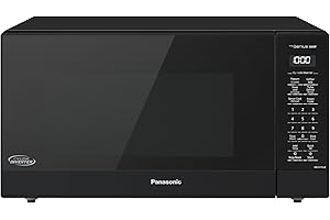 Panasonic NNST75LBC Family Size Genius Cyclonic Inverter 1200 W Microwave Oven, 15 Auto Cook Menus, Child Lock, 1.6 cu.ft, Bl
