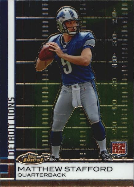 Amazon.com: 2009 Finest Football Rookie Card #100 Matthew Stafford: Collectibles & Fine Art Amazon.com: 2009 Finest Football Rookie Card #100 Matthew Stafford: Collectibles & Fine Art