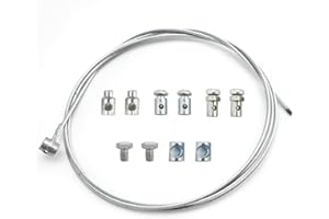 Zreneyfex Universal Motorcycle Cable Repair Kit, Robust Motorcycle Accelerator Cable Clutch, Clutch Throttle Brake Cable for 