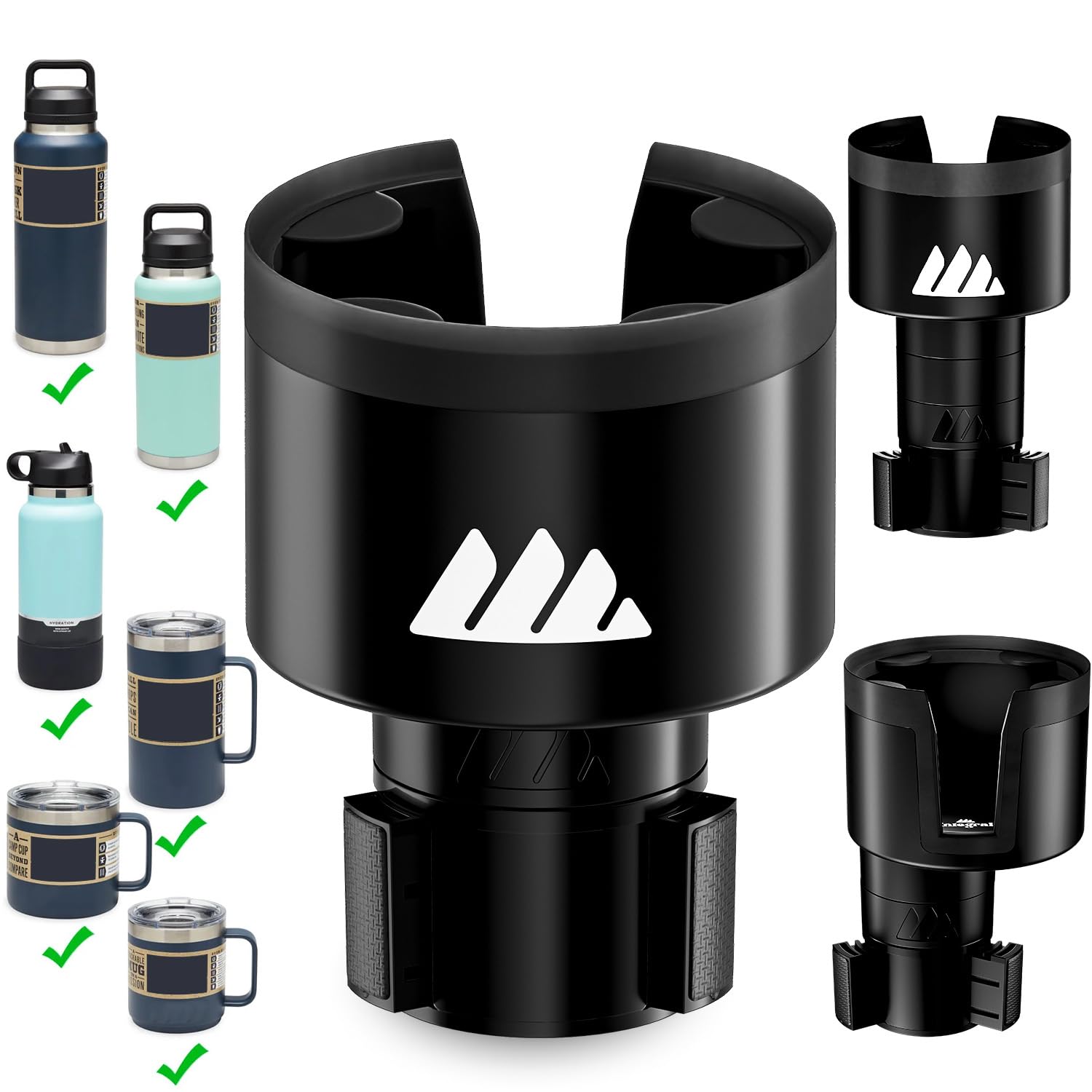 Photo 1 of [Upgraded] Integral Ultimate Car Cup Holder Expander - Adjustable Base - Organizer & Expander for Vehicles - Compatible with Mugs, Yeti 14/24/36/46oz, Rambler, Hydro Flasks 32/40oz, 3.4"-4.0" Bottles