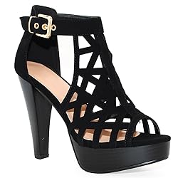 TRENDSup Collection Open Toe Ankle Strap Sandal