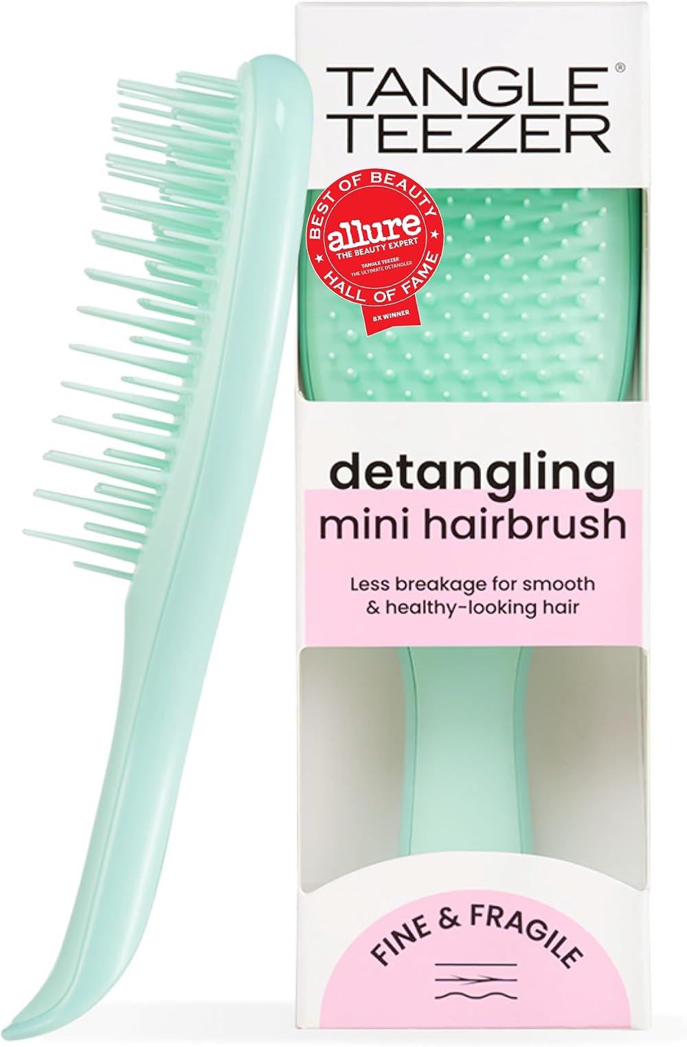 Tangle Teezer Mini Ultimate Detangler Jade Lagoon for Wet & Dry Hair