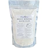 ClearLee Milky Mineral Bath Clay - Kaolin Clay, Magnesium Sulfate (Epsom Salt), Himalayan Rock Salt - Soothing and Relaxing Soak - Exfoliation for Smoother Skin - 5 lb (12-15 Baths)