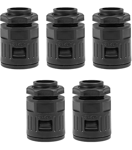 uxcell Cable Gland Corrugated Tube Connector AD28.5 Pipe Joints