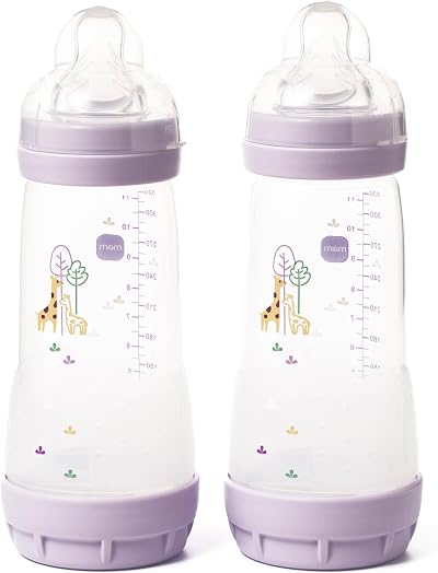 MAM Easy Start Anti-Colic Bottles 2 Pack 320ml Fast Flow Teats Size 3