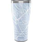 Tervis Traveler Dragonfly Sky Triple Insulated Tumbler Travel Cup Keeps Drinks Cold & Hot, 30oz, Stainless Steel