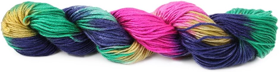 CUIGU 50g Hand-Woven Rainbow Colorful Segment Dyed Acrylic Polyester Knitting Yarn