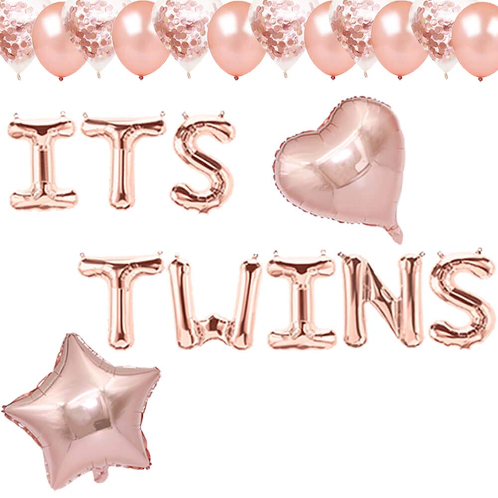 it's twins baby shower decorations