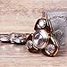 MultiBey Tri Fidget Spinner, Hybrid Ceramic Bearing, Diamond Tangent Plane, Precision Parts, EDC Toy, Champaign Gold/ Mirror Silver, Pack of 1 Set (Champaign Gold)