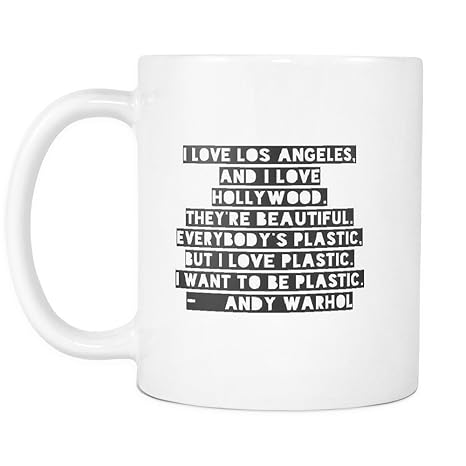 Amazon.com: Divertida taza de café, I Love los angeles, y I ...