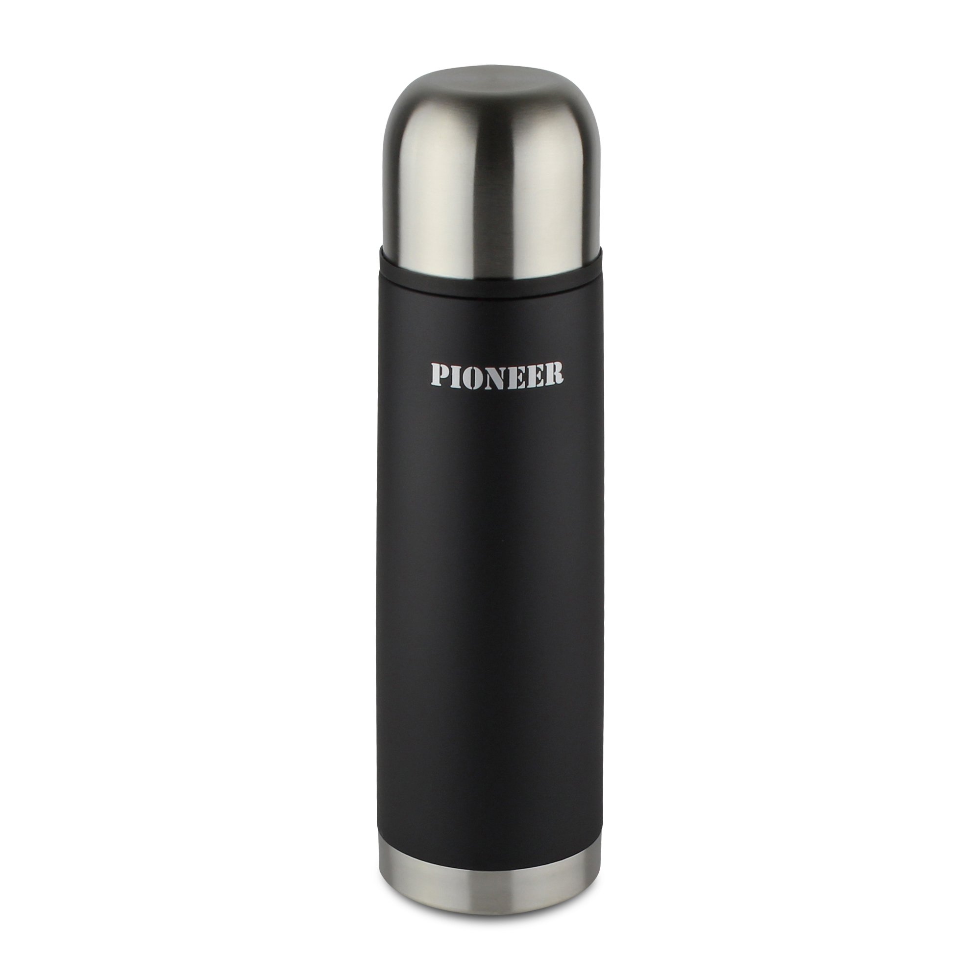 Pioneer Flasks Stainless Steel Metal Vacuum Flask, Black, SVB500, 500 ml, 0.5 L — image 1