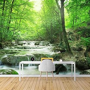 Wall Mural Forest Removable Wallpaper Wall Sticker for Bedroom Living Room - 66x96 inches
