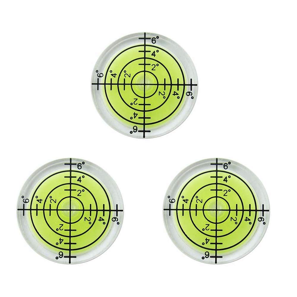3pcs 32mm Horizontal Bubble Level High Precision Environmental Bulls Eye Spirit Level