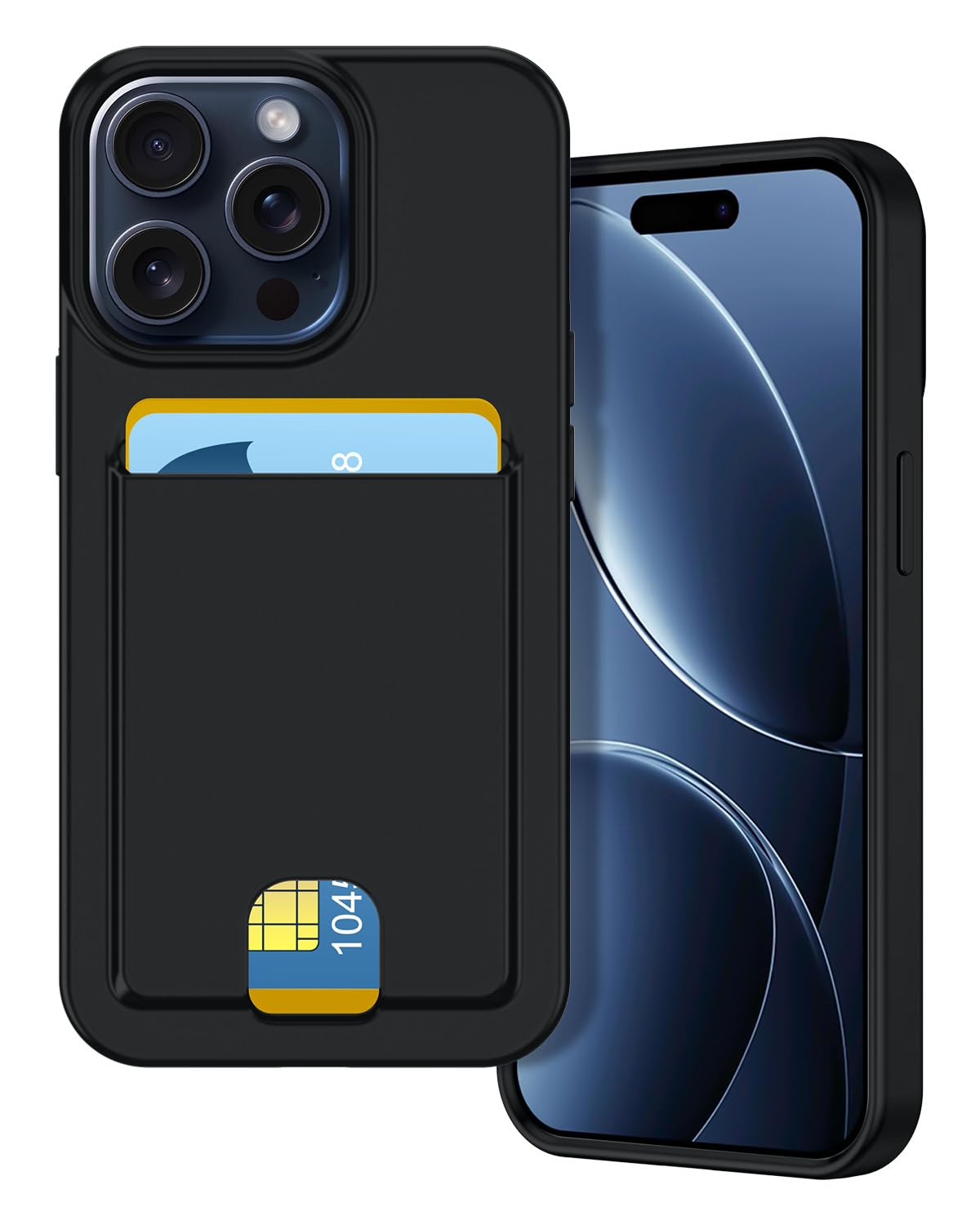 Petocase for iPhone 15 Pro Wallet Case Card Holder