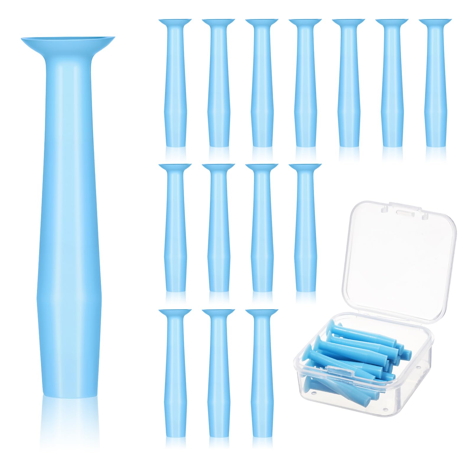 Photo 1 of 15pcs Contact Lens Remover Tool with Storage Box, Soft Rubber Eye Contact Lens Plunger Suction Cup Lenses Inserter Tools Ideal for Travel and Daily Use