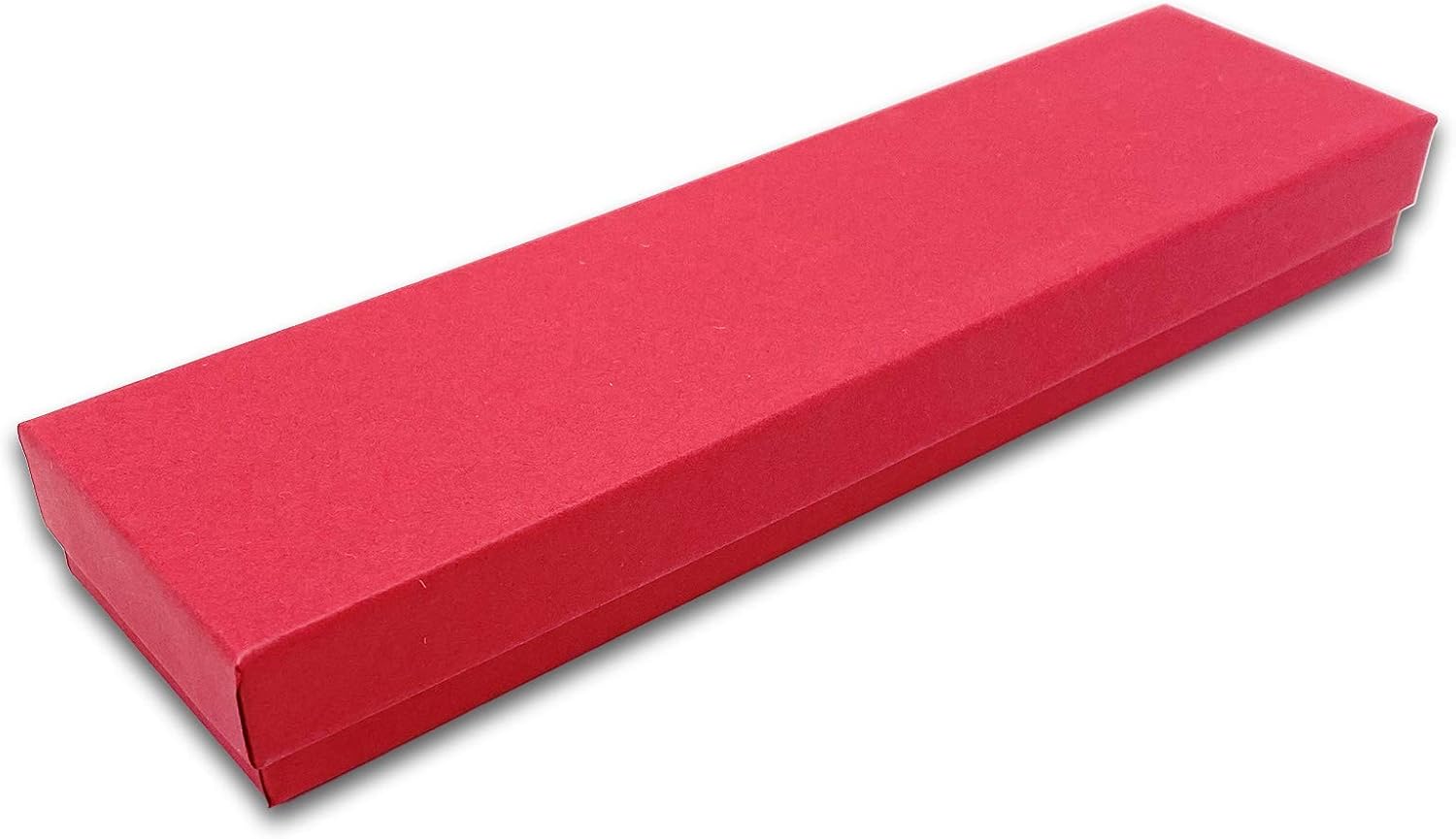TheDisplayGuys 100-Pack #82 Cotton Filled Cardboard Paper Jewelry Box Gift Case - Matte Red (8 1/16" x 2 1/4" x 1 3/8"): Health & Personal Care