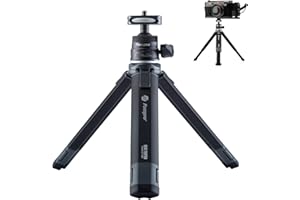 Fotopro Desktop Mini Tripod, Aluminum Alloy Compact Camera Tripod with 360 Degree Ball Head 1/4 Inch Screw for Phone DSLR Camera Video Camcorder