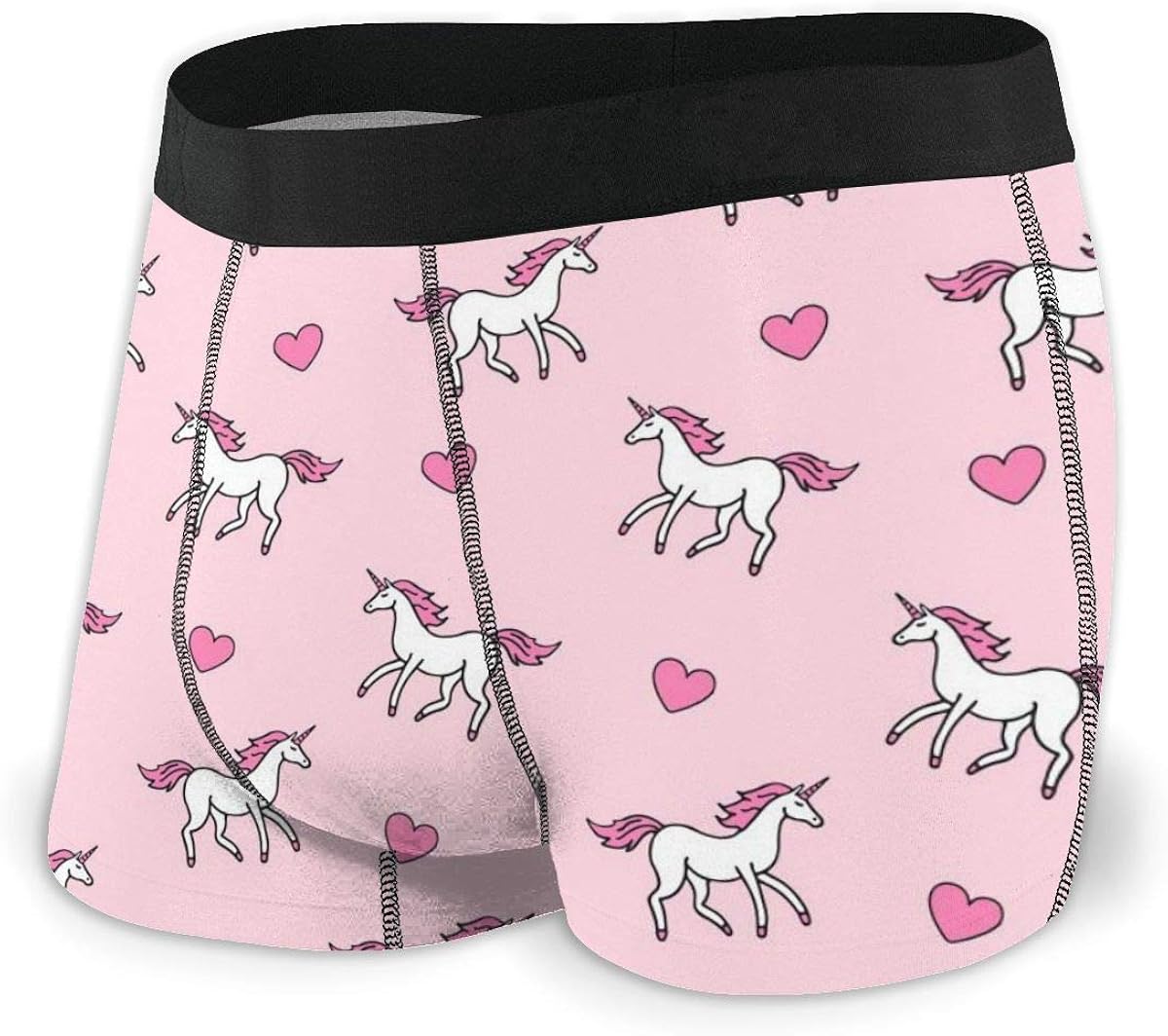 Unicorn On Pink Men's Boxer Brief Underwear with Flex Waistband Amazon