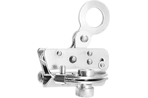 KLLsmDesign Rope Grab Ascender Fits for Rock Climbing Mountaineering, Fall Protection Gear Outdoors Auto Locking Equipment