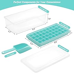 Food-grade Silicone Ice Cube Tray with Lid and