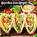 Midelo Taco Holders Set Of 2 - Stainless Steel Taco Stand Tray, Metal Taco Rack with Handles - Oven, Grill, Dishwasher & Air Fryer Safe