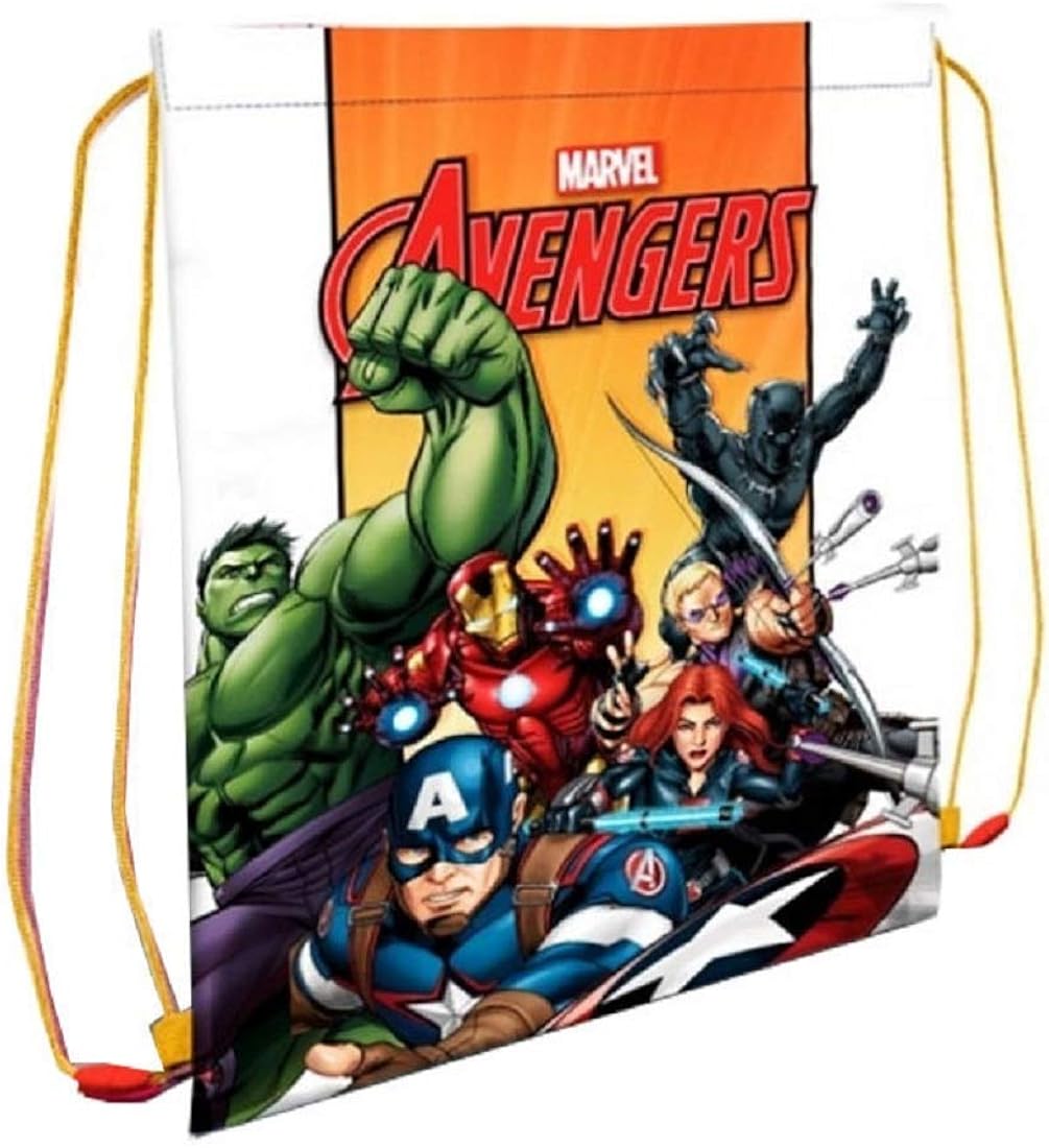 Avengers Drawstring Bag Gym Bag 40 x 30 cm of Rope Bag for the Gym, 40 cm, Multicoloured Amazon