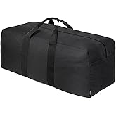 Vorspack Extra Large Duffle Bag for Travel - 200L Duffel Bag for Men Gear Bag for Storage Foldable Weekender Bag for Overnight Camping - Black