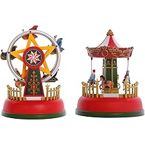 Amazon.com: ASSR Carousel Ferris Wheel Music Box with Light