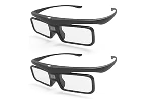 Valerion DLP Link 3D Glasses, Rechargeable Active Shutter Eyewear compatiable with VisionMaster Max/ Pro2/ Pro, StreamMater P