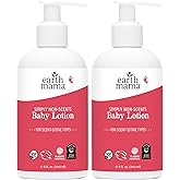 Earth Mama Simply Non-Scents Baby Lotion for Dry Skin, Calendula Cream for Newborn Skin Care, Organic Moisturizer for Children with Aloe Juice, Rooibos, & Shea Butter, Fragrance Free, 8-Fl oz (2-Pk)