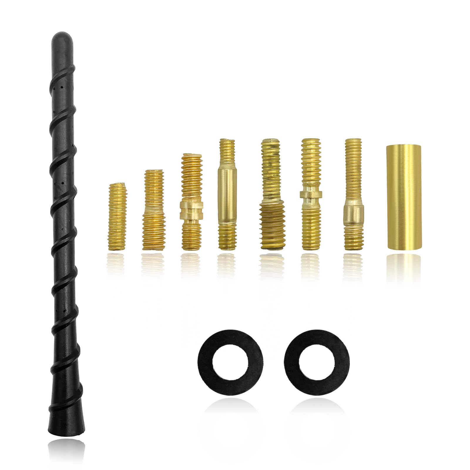 Photo 1 of Ohleats Car Spiral Antenna, 7 Inch Auto Toppers Flexible Retrofit with Screw, Waterproof PVC Replacement for Most Vehicles