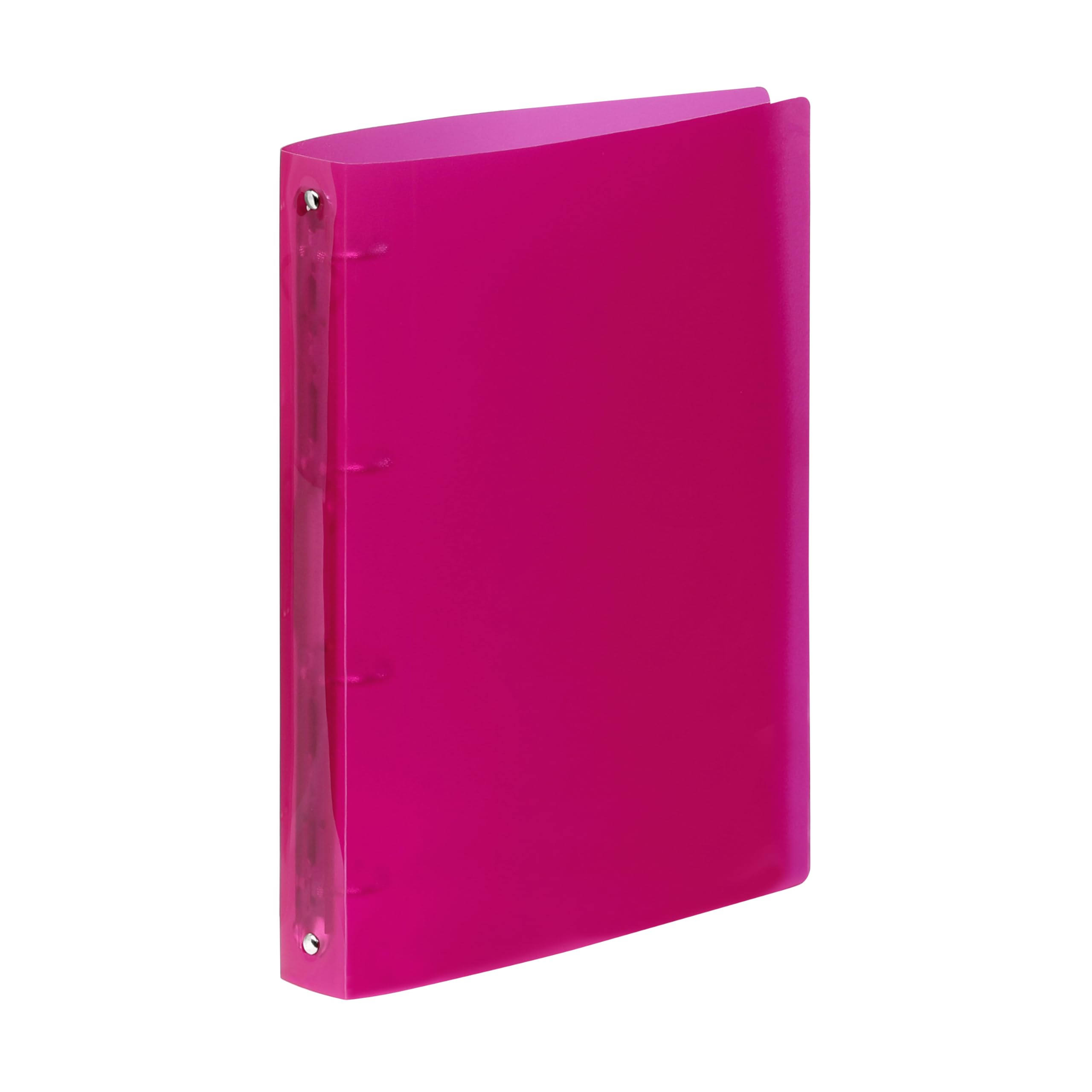 Viquel - A4 Flexible Binder with 4 Rings - 3.5 cm Spine - Translucent Raspberry red