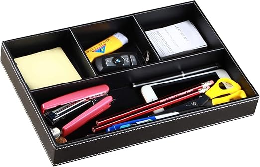 Amazon Com Valet Tray Bedside Table Drawer Organizer 4