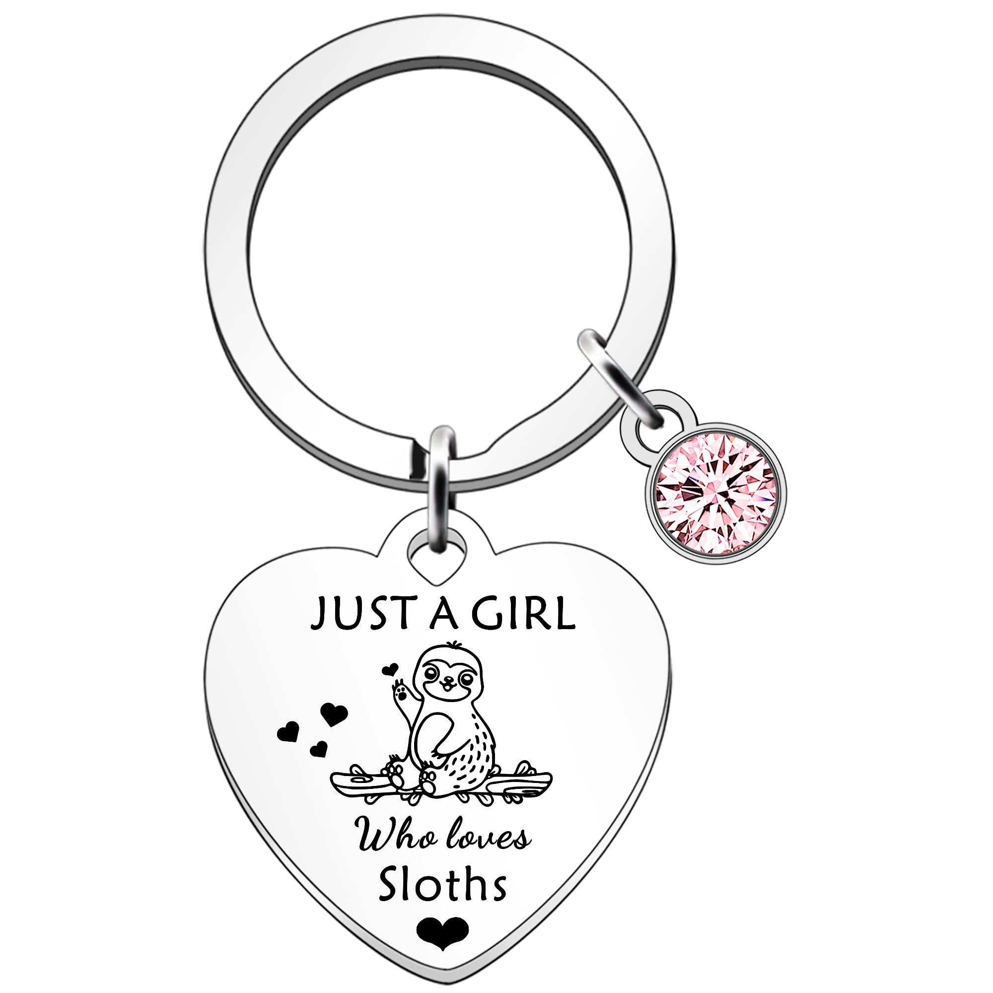 SDOFY Sloth Gifts - Sloth Keyring Keychain & Lovers Gift
