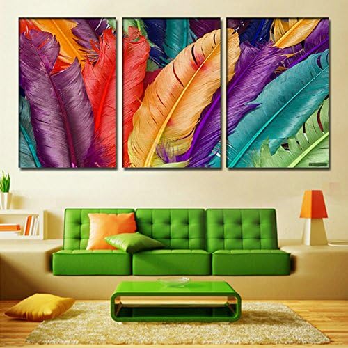 HtpArt 3 Panel Modern printed pen landscape painting on canvas wall Pictures Pictures Home Decor for Living (unframed) htp12 12x20 inch