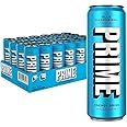 PRIME Energy BLUE RASPBERRY | Zero Sugar Energy Drink | Preworkout Energy | 200mg Caffeine with 355mg of Electrolytes and Coconut Water for Hydration| Vegan | Gluten Free |12 Fluid Ounce | 24 Pack