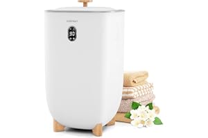 COSTWAY Towel Warmer for Bathroom, Upgraded Towel Heater with 2 Fragrant Disc Holders, Blanket Warmer with 4-Level Timer, Auto Shut Off, Fits 4 Oversized 45" x 70" Towels, Bathrobes & PJ's (40L)